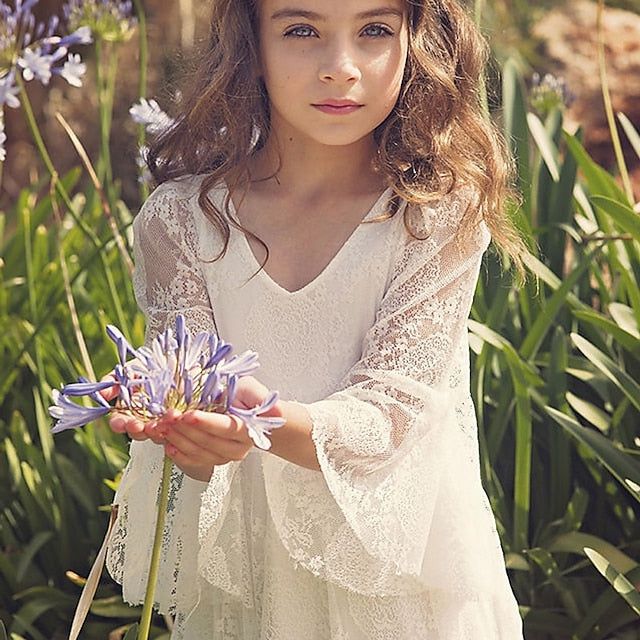 Formal Flower Girl Kid's Lace Girls' Dress