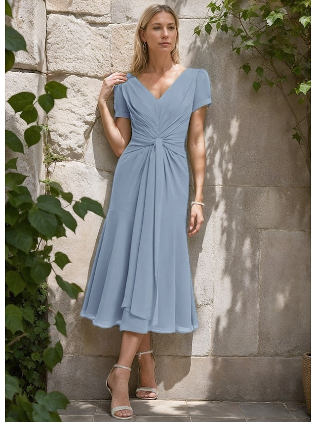 Bride Formal A-Line Wedding of Elegant Mother Dress Guest the