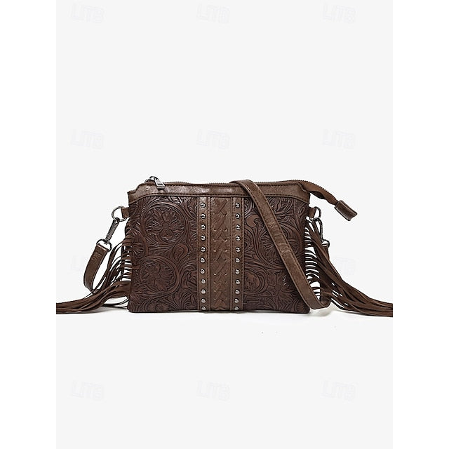 PU Crossbody Ledertasche Schultertasche Wristlet Damentaschen