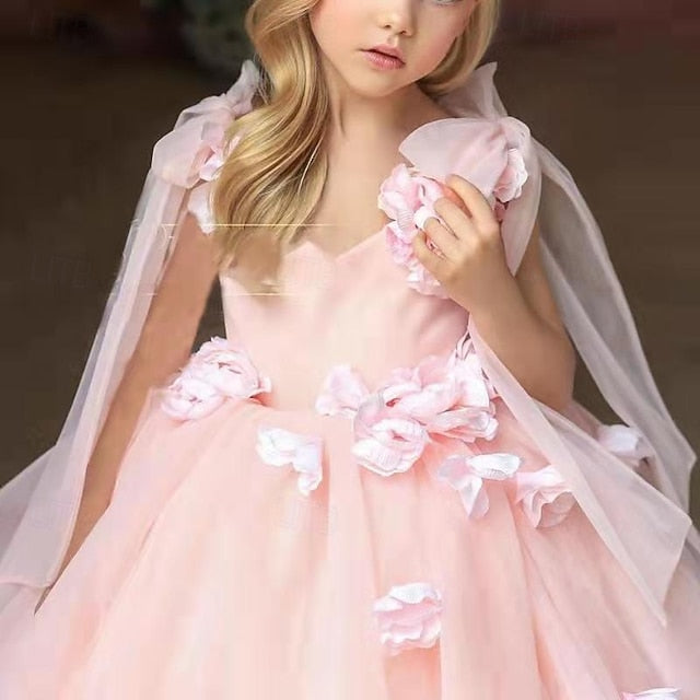 Girls' Flower Girl Party First Communion Dress