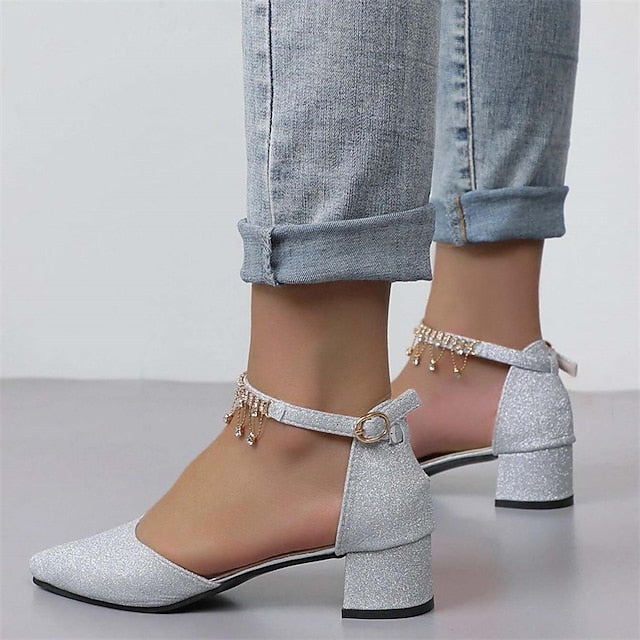 Women's Bridal Wedding Bridesmaid Elegant Shoes Pumps