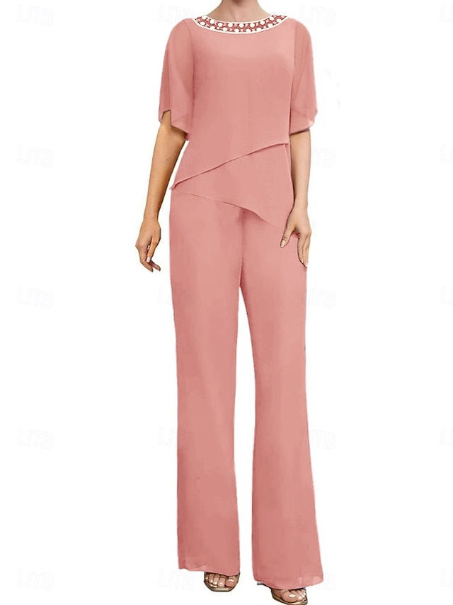 Pantsuit Elegant Wedding of the Dress Mother Guest Bride Simple