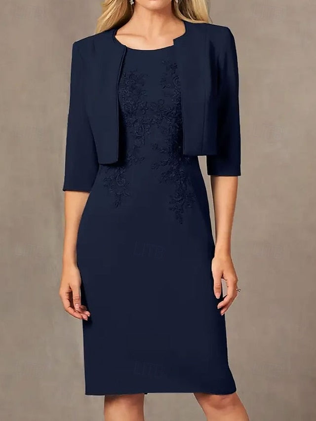 Two Sheath / Wedding Mother of the Column Suit Beach Piece Dress