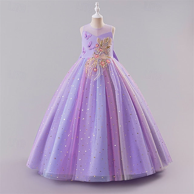 Dress Girls' Kid's Girl Flower Princess