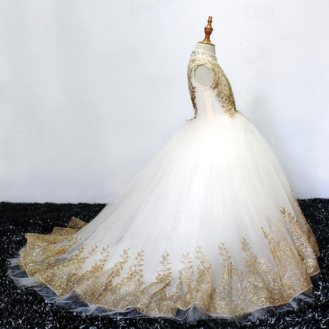 Kid's Dress Evening Flower Gown Girl Formal Girls'