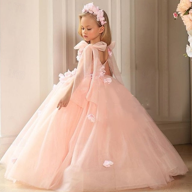 Girls' Flower Girl Party First Communion Dress