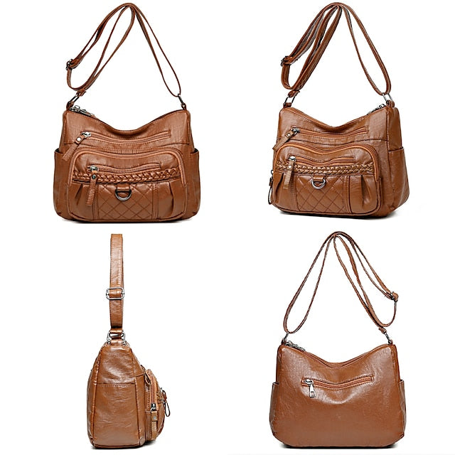 Sac à bandoulière en cuir PU pour femme