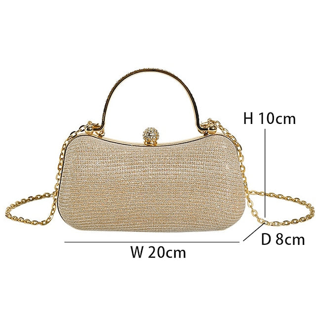 Sac à main en cuir pour femme, pochette de soirée en PU