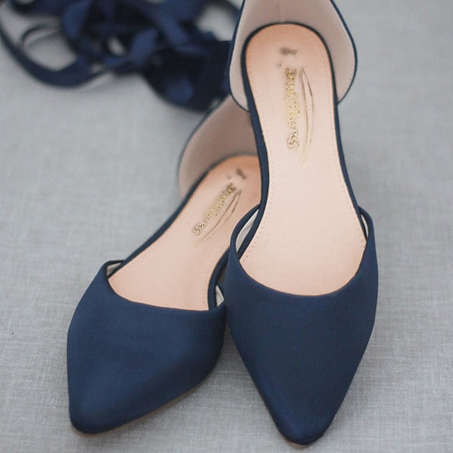 Tie – Flats Satin Comfortable Women's Ballet Ribbon