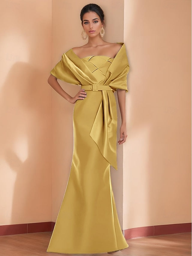 Dress Gown Mermaid Trumpet Evening / Formal Elegant Black