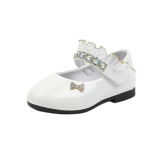 Mary Water Girls' Daily Jane PU Dress Lolita Flats Shoes