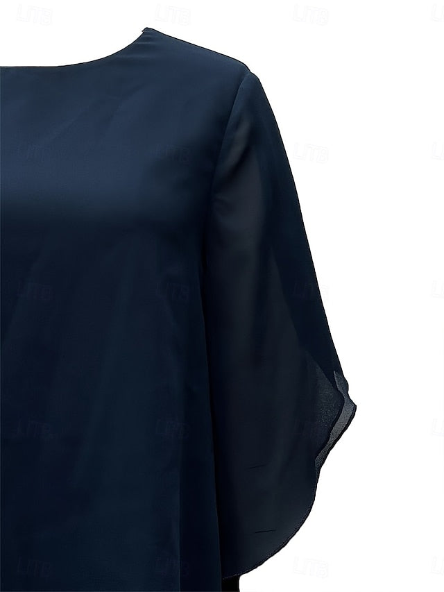 Classic the Bride Piece of Dress Crew Pantsuit Mother Neck 2