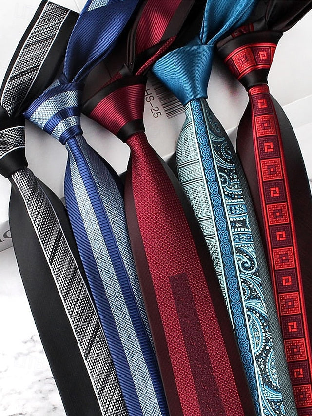 with Classic Necktie Men's Polyester Pattern