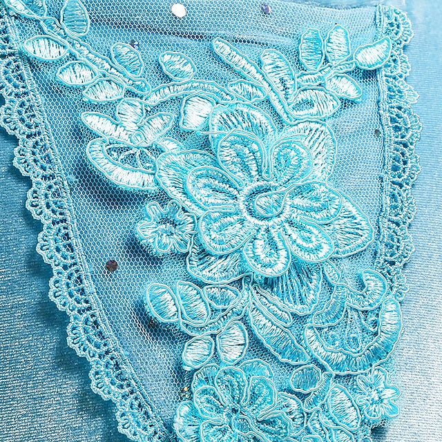 Girl Dress Princess Cinderella Flower Fairytale Theme Party