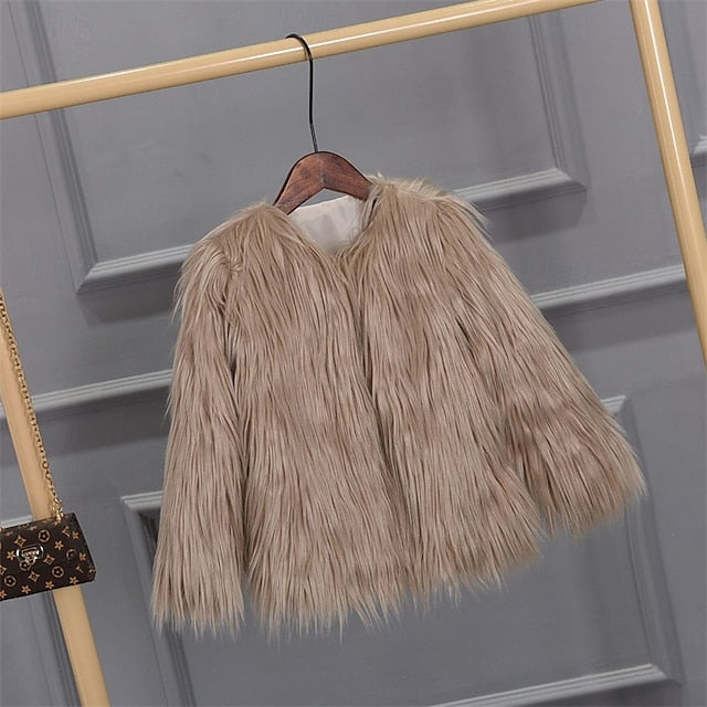 Warm Patchwork Faux Elegant Fur Coat Women's Breathable