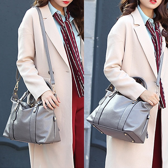 Sac à main en PU pour femme, bandoulière, Boston