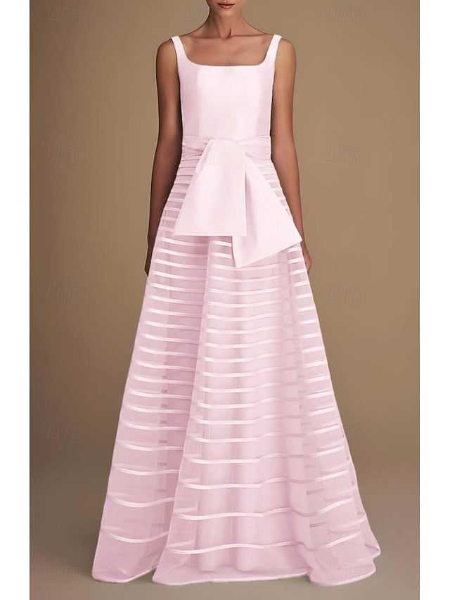 Elegant Performance Evening A-Line Formal Gown Dress Floor