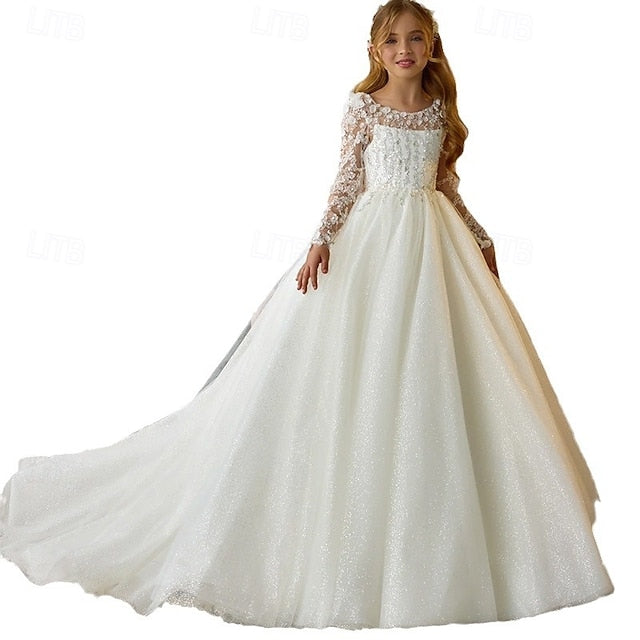 Communion Party Dress Flower Girl First Girls'