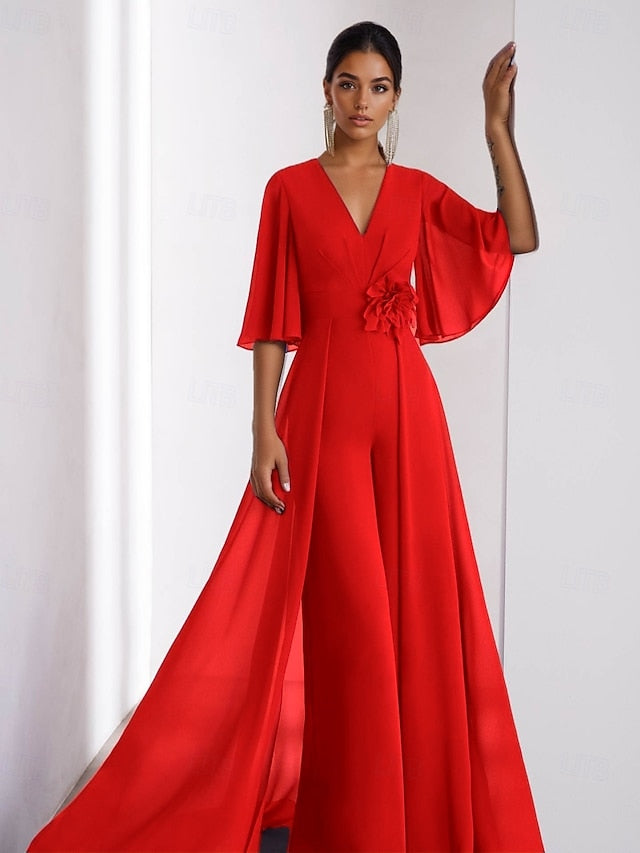 Wedding Elegant of the Jumpsuit Guest Mother Vintage Dress Bride