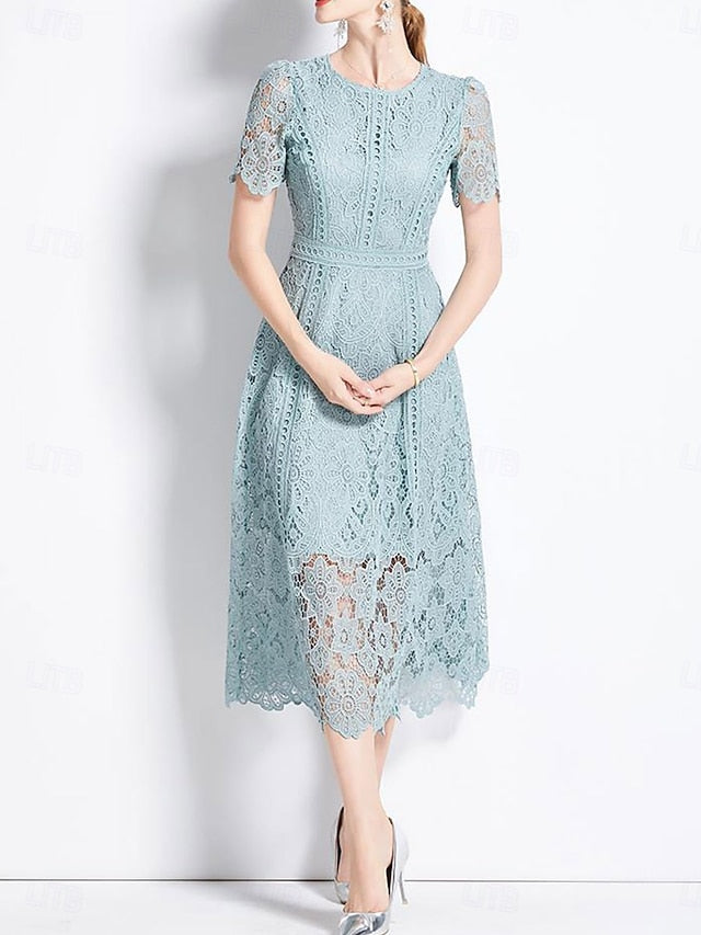 Bride Dress Neck the Mother Crew Length Tea of Elegant