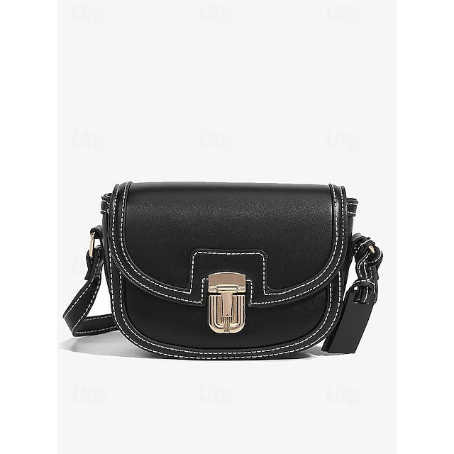 – Tasche Trim Vintage Damen Crossbody Leder klein