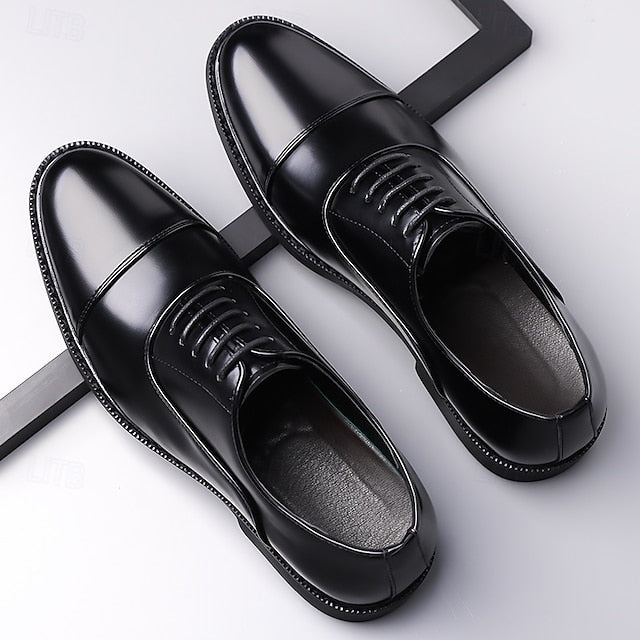 Brown Classic Men's Design Shoes Oxford – Dress Cap-Toe