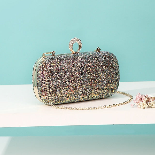 Wristlet Leather PU Bags Clutch Women's Evening Bag