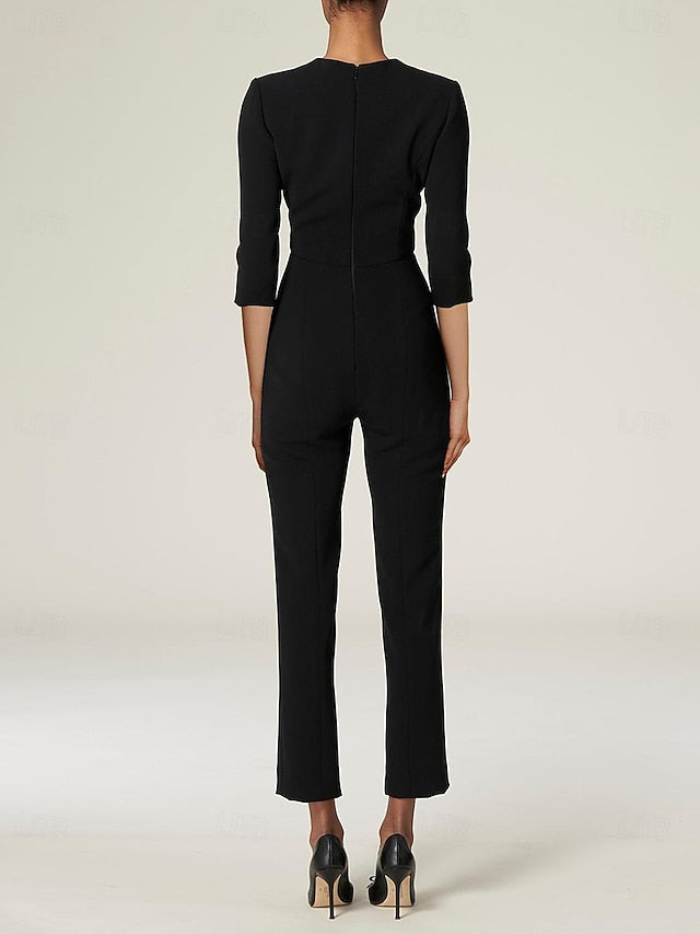 the of Bride Dress Mother Simple With Elegant Jumpsuit Overskirt