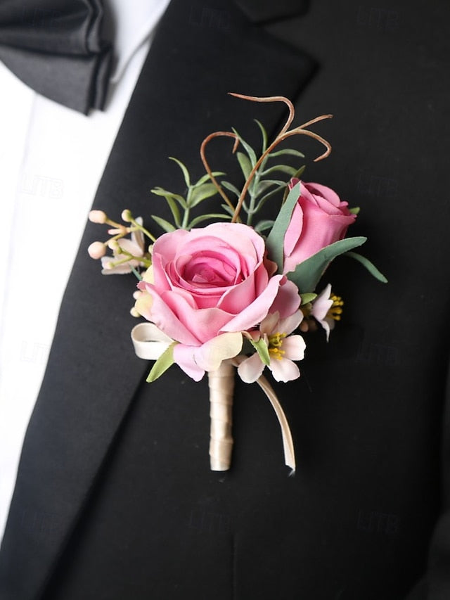 Wedding Corsage and Boutonniere Artificial Elegant – Wrist