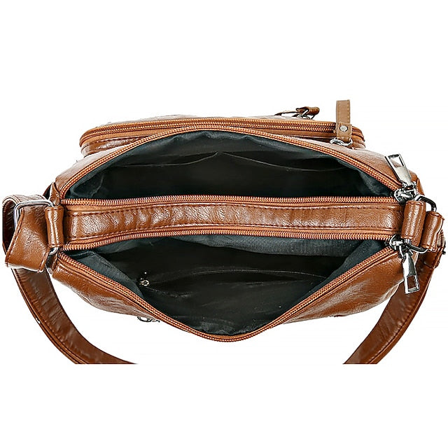 Sac à bandoulière en cuir PU pour femme