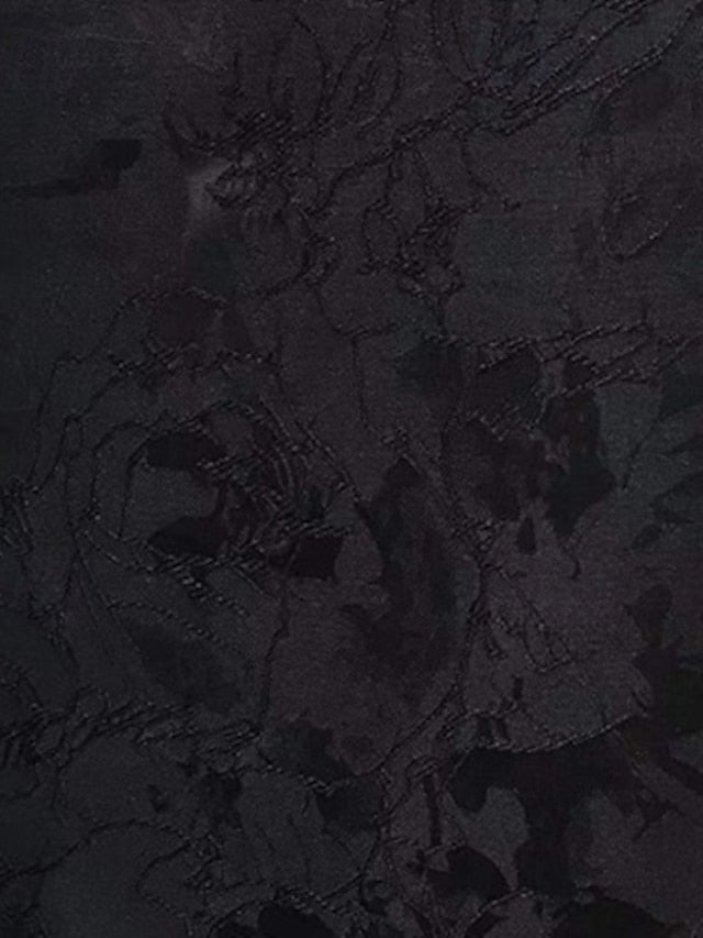 Gown Dress Jacquard Brocade Formal Evening Elegant A-Line