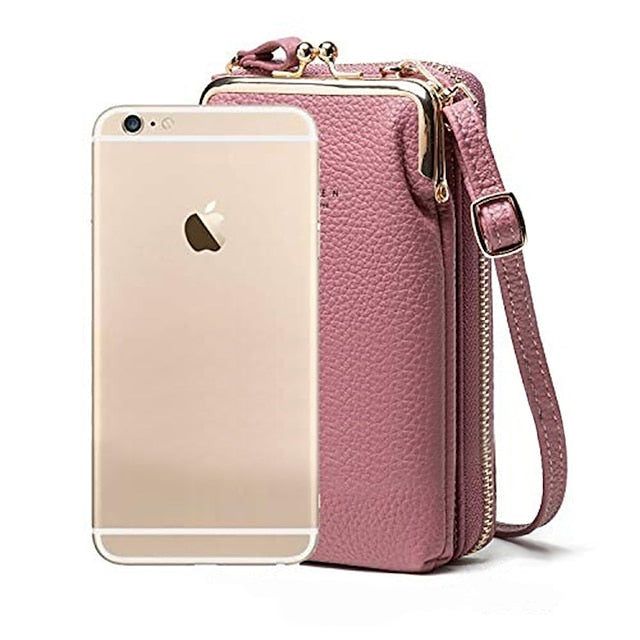 Tasche Gold Damen Kunstleder mit Rahmen Schwarz Crossbody