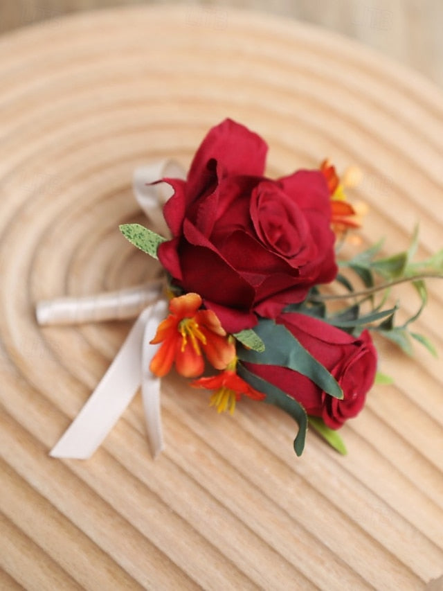 Wedding Corsage and Boutonniere Artificial Elegant – Wrist