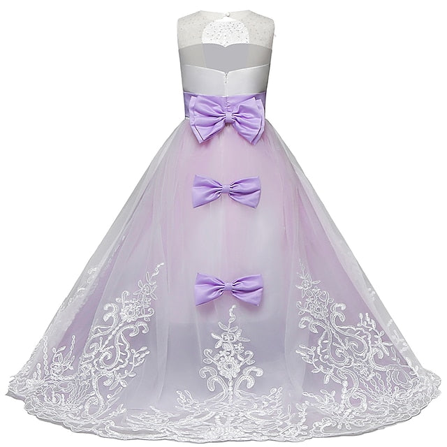 Kids Flower Girl Girls' Sleeveless Dress Wedding