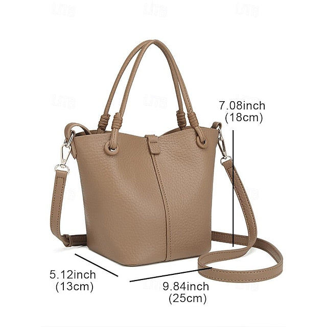 Women's Pouch Stylish Bag Bucket Matching with – Leather