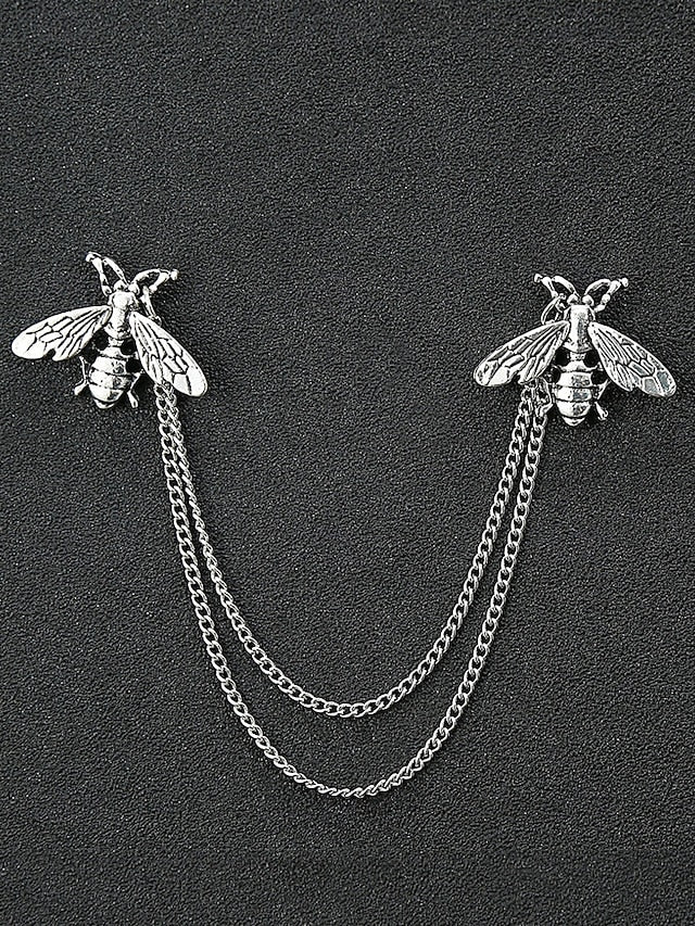 Christmas Reindeer Men's Collar Pins Elegant – Alloy