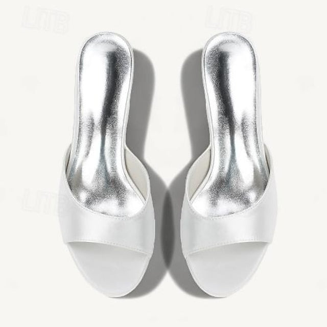 Toe Open Heel Shoes Women's Wedding Sandals Kitten