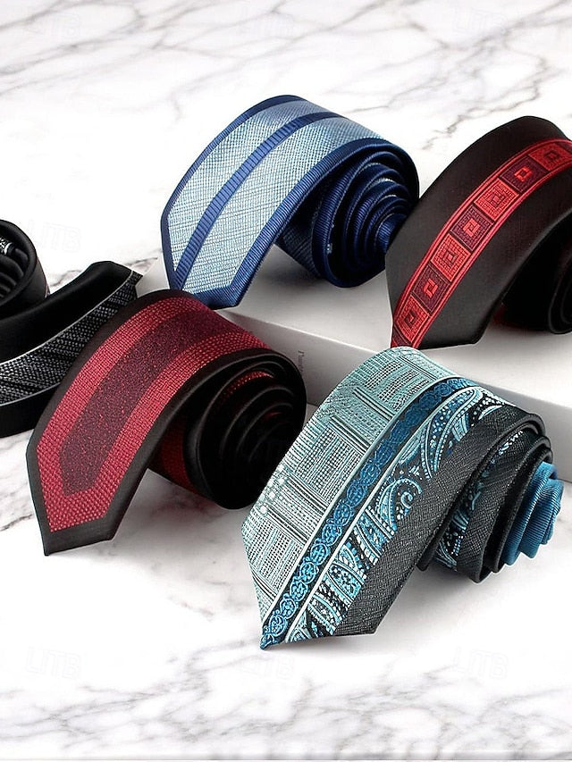 with Classic Necktie Men's Polyester Pattern