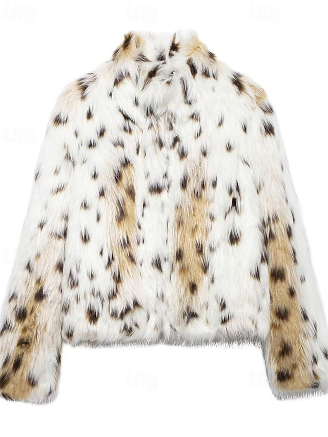 Furs Women's Fur Warm Coat Faux Leathers Comfortable