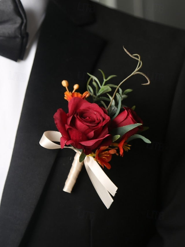 Wedding Corsage and Boutonniere Artificial Elegant – Wrist