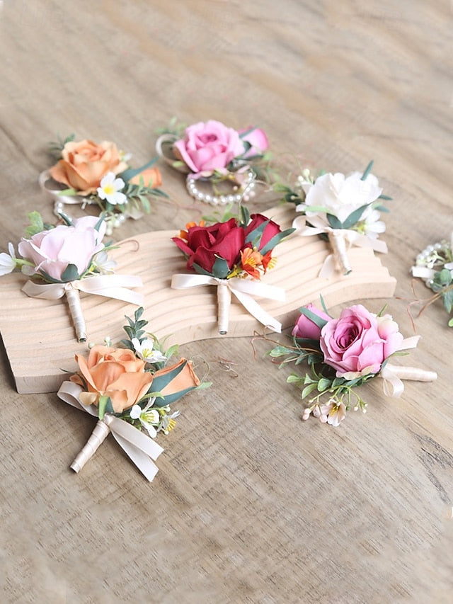 Wedding Corsage and Boutonniere Artificial Elegant – Wrist