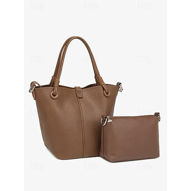 Women's Pouch Stylish Bag Bucket Matching with – Leather