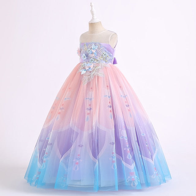 Party Girls' Girl Kids Flower Dress