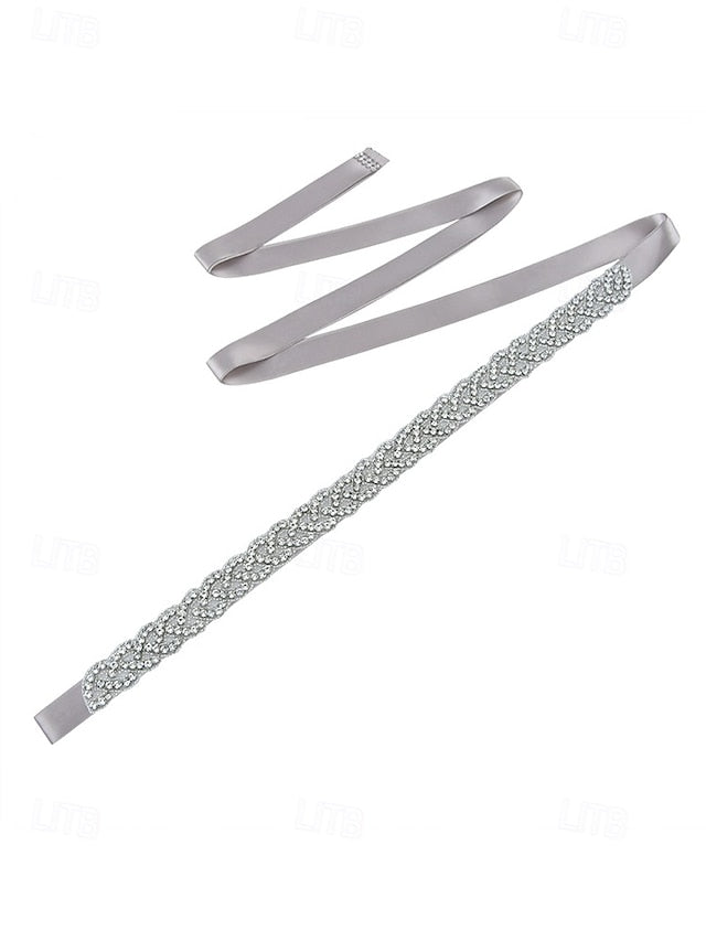 Bridal Dress Crystal Elegant Waistband – Rhinestone Wedding