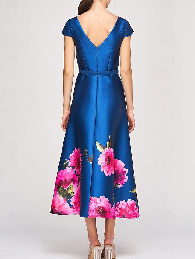 Formal Wedding High Dress Cocktail Guest Split Dresses A-Line