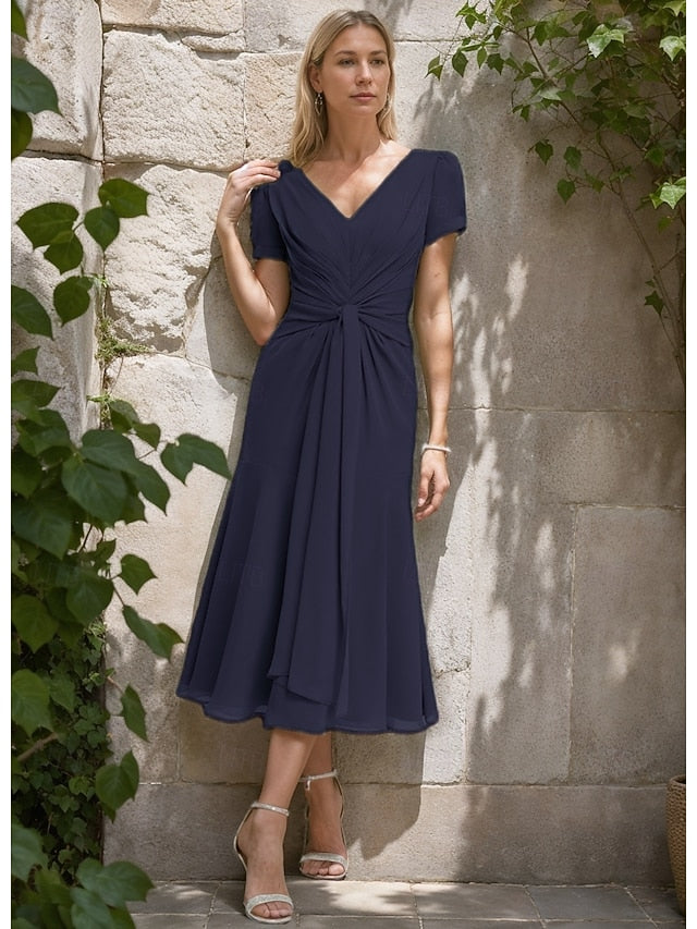 Bride Formal A-Line Wedding of Elegant Mother Dress Guest the