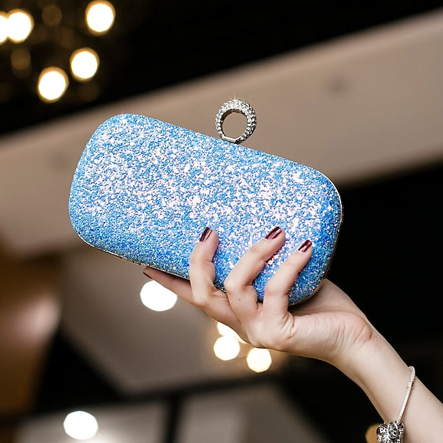 Wristlet Leather PU Bags Clutch Women's Evening Bag