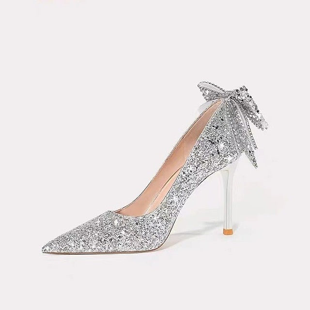 Bridesmaid Women Shoes Closed Bride for Toe Pointed Wedding