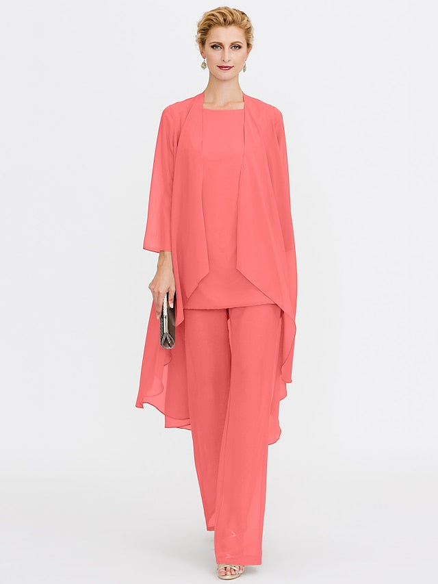 Beach of 3 Wedding Piece Bride the Mother Pantsuit