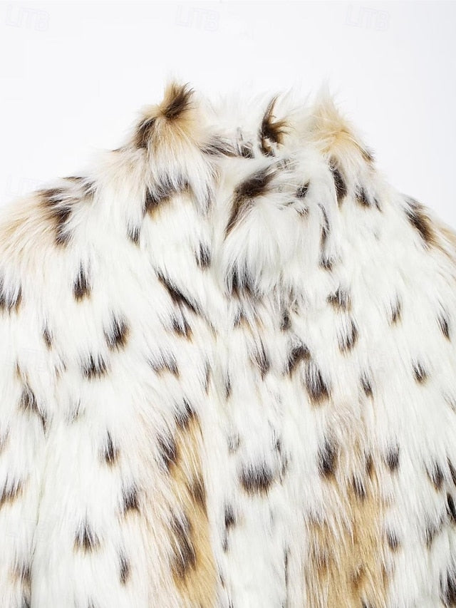 Furs Women's Fur Warm Coat Faux Leathers Comfortable